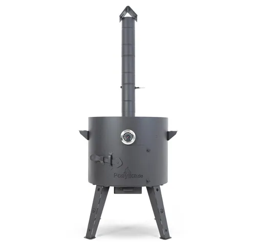 Posylka.de Feuerstelle Utschak Ø 44 cm mit Thermometer und Feuerhaken