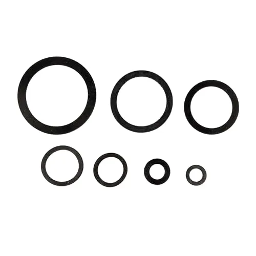 tecuro Gummidichtung 3/4 Zoll (16,2 x 24 x 2,00 mm) für Überwurfmuttern Sanitär-Heizungsinstallation