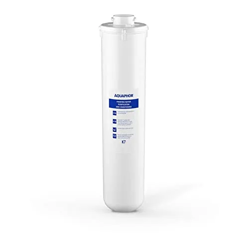 AQUAPHOR K7 Ersatzfilter für Wasserfilter-System Crystal Eco - Wasserfilter-Kartuschen mit antibakterieller Wirkung, filtert Schwermetalle und Mikroorganismen bis 0,8 Mikron für sicheres und reines Trinkwasser.