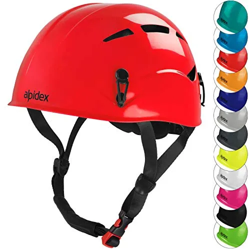 ALPIDEX Kletterhelm Ruby Red – Sicher und Robust für Klettersteige