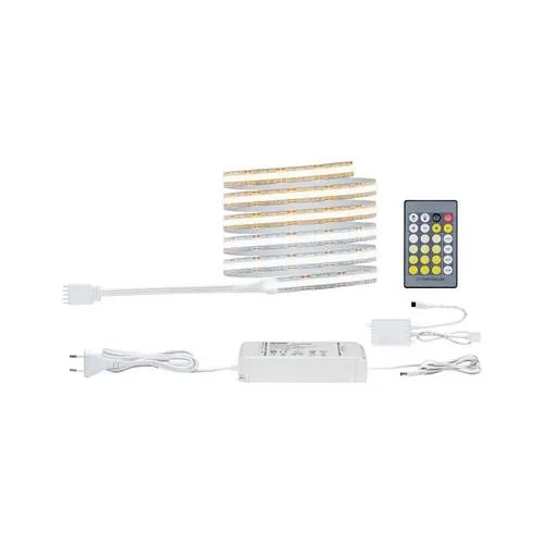 Paulmann MaxLED 1000 LED Strip COB Basisset 1,5m - LED-Lampen mit Tunable White, ideal für blendfreies Arbeitslicht in Küchen oder Werkstätten, ermöglicht individuelle Lichtanpassung von tageslichtweiß bis warmweiß.