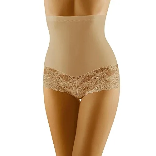 Wolbar Miederslip Damen Hohe Taille Shapewear Beige, XL