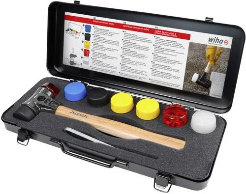 Wiha Schonhammer Set 2371 g - Gummihammer Set, ideal für präzise Arbeiten und schont empfindliche Oberflächen