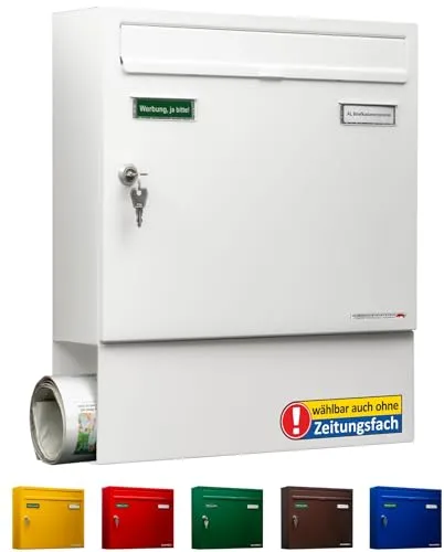 Briefkästen Weiß von AL Briefkastensysteme