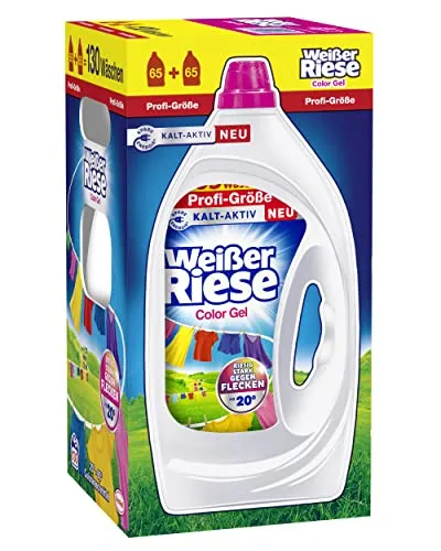 Weißer Riese Color Waschmittel Gel, 2x 2,925 l