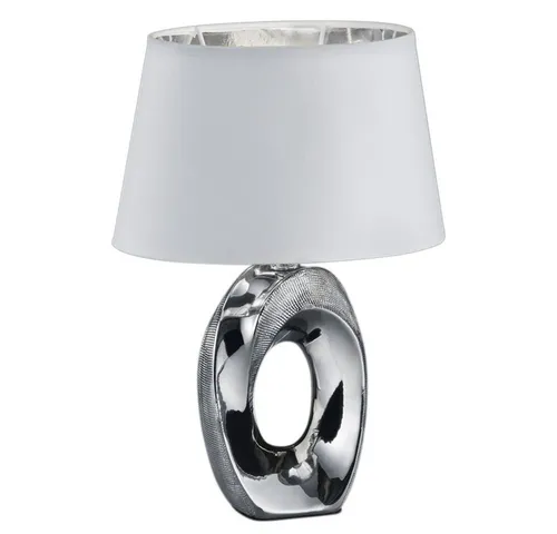 Design Nacht Tischleuchte Silber-Weiß