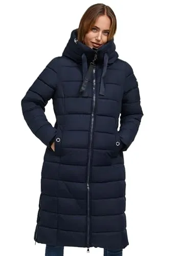 Navahoo Damen Winterjacke N036 - Stylische Funktionsjacke mit großer Kapuze - Funktionsjacken für Damen, wind- und wasserabweisend mit warmen Fleece-Innenfutter und 4 praktischen Taschen für optimalen Komfort.