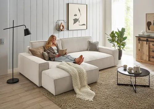 Home affaire Ecksofa SHERWOOD XXL 284, L-Form mit Recamiere