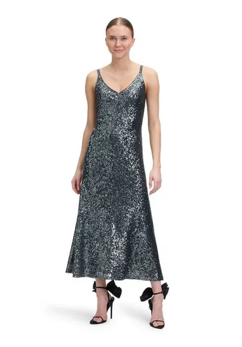 V by Vera Mont Cocktailkleid mit Paillettenbesatz in Anthrazit, Größe 36 - Elegantes Abendkleid für Damen mit V-Ausschnitt und funkelndem Paillettenbesatz, der für glamouröse Akzente sorgt. Der hochwertige Material-Mix garantiert optimalen Tragekomfort und eine perfekte Passform.