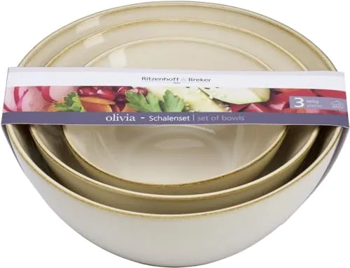 Ritzenhoff und Breker Schalenset Olivia 3-teilig in rot von Ritzenhoff & Breker