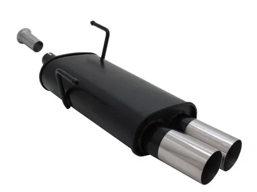 Novus Sportauspuff für Peugeot 206 - 2x76mm RL-Design - Schalldämpfer mit sportlichem Design, verbessert den Klang und die Leistung Ihres Peugeot 206 für ein aufregendes Fahrerlebnis.