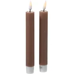 LED Stabkerzen Mia in braun von 283