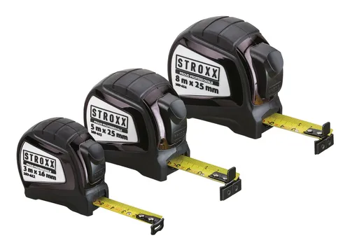 Stroxx Maßband, feststellbar, Nylonbeschichtet, Länge 3 m - 100-412