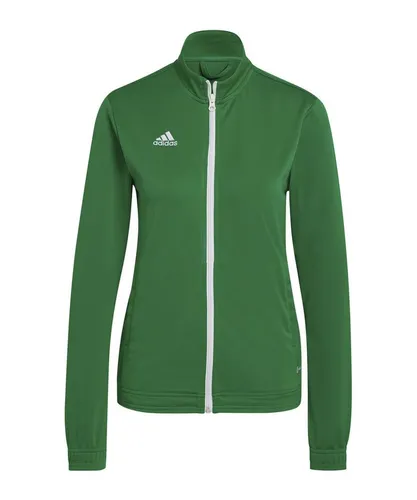 adidas Entrada 22 Track Top teagrn/white (ADCZ) S - Damen Freizeitjacke aus 100% recycelten Materialien, mit AEROREADY Technologie für optimalen Feuchtigkeitstransport und professionellem Style für Amateurfußball.