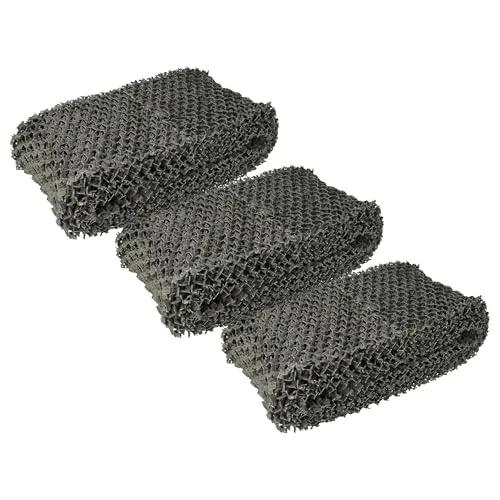 vhbw 3x Filter kompatibel mit Philips HU4813, HU4816, HU4813/10, HU4816/10, HU4814/10 Luftbefeuchter - Luftfilter, Vliesfilter, Grau