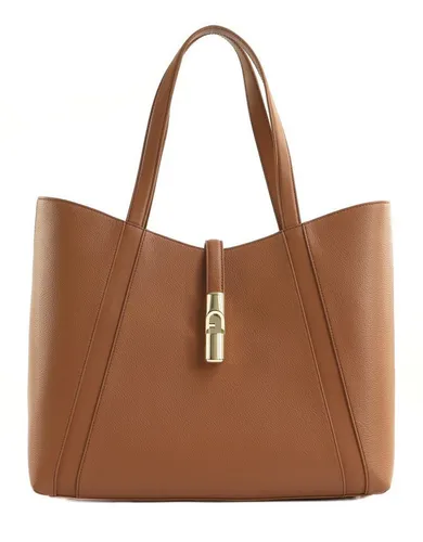 Furla Goccia Shopper Tasche L - Elegante Lederhandtasche in Braun - Handtaschen aus hochwertigem Leder, 37 cm groß und ideal für den täglichen Gebrauch mit stilvollem Design.