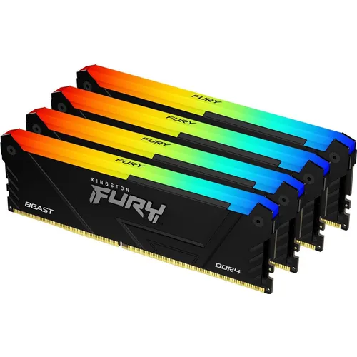 Kingston FURY Beast 32GB DDR4 3600 CL17 RAM KIT - Multimedia PC Komponenten RAM mit hoher Geschwindigkeit von 3600 MHz für optimierte Gaming-Performance und multitaskingfähige Anwendungen.
