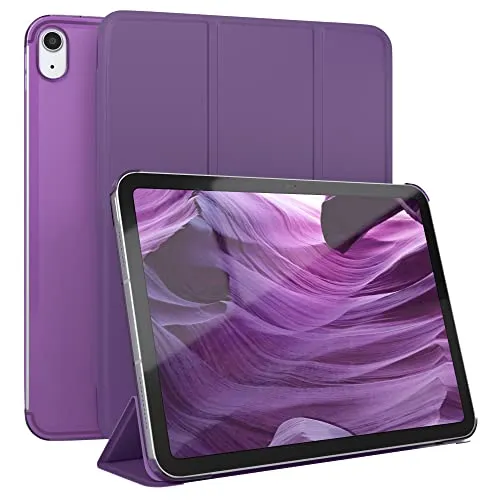 EAZY CASE - Schutzhülle für iPad 10 Generation 2022 Hülle 10.9 Zoll Smart Cover Tablet Case Smartcase zum Aufstellen Klapphülle mit Standfunktion Sleep Wake Up Funktion Tasche Kunstleder Etui Lila