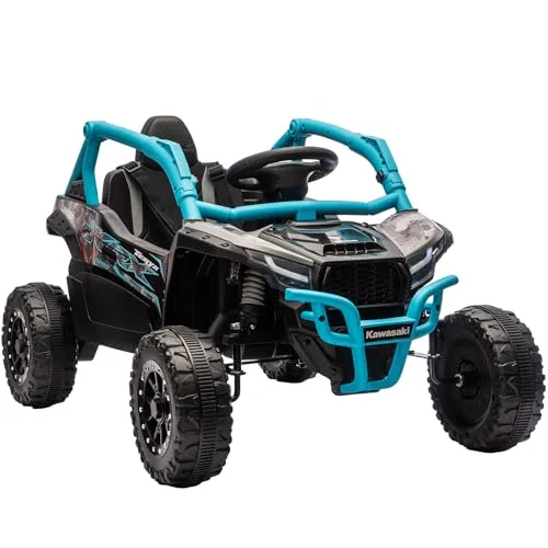 Aiyaplay Kinder-Elektroauto Kawasaki Teryx KRX 1000, Blau - Erleben Sie Abenteuer mit dem Aiyaplay Kinder-Elektroauto! Mit Doppelmotoren, Fernbedienung für Eltern und robustem Design für unvergessliche Fahrten. Ideal für kleine Entdecker von 3-5 Jahren.