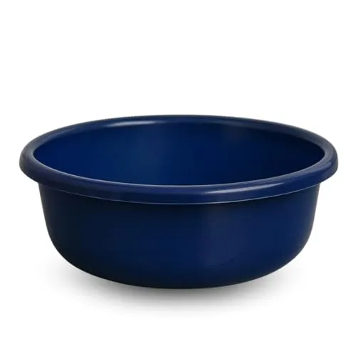 PARENCE.- Rundes Becken 6L – Widerstandsfähige Kunststoff-Waschwanne 32 cm | Mehrzweckbecken für Geschirr, Wäsche, Küche oder Garten, Bleu