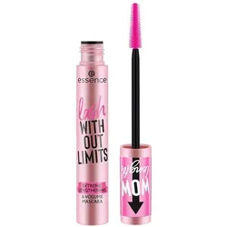 essence lash WITHOUT LIMITS EXTREME LENGTHENING & VOLUME MASCARA - 01 Schwarz - Wimpernpflege für extra lange & voluminöse Wimpern, vegan und ohne Mikroplastik. Augenärztlich getestet und ideal für Kontaktlinsenträger*innen.
