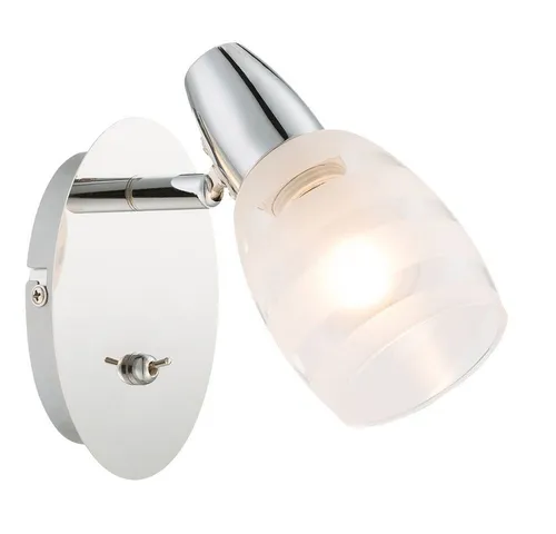 GLOBO LIGHTING Wandleuchte, Leuchtmittel nicht inklusive, Wandlampe mit Schalter Spotleuchte beweglich kleine Wandlampe