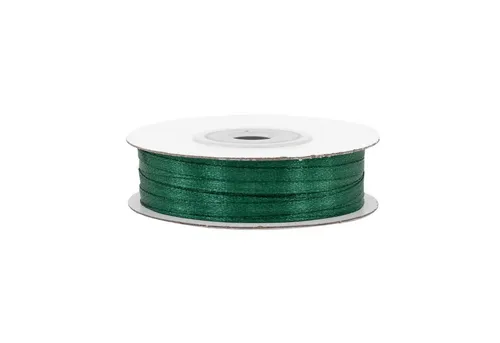Creativery Satinband, Satinband 3mm x 50m Rolle Dunkelgrün