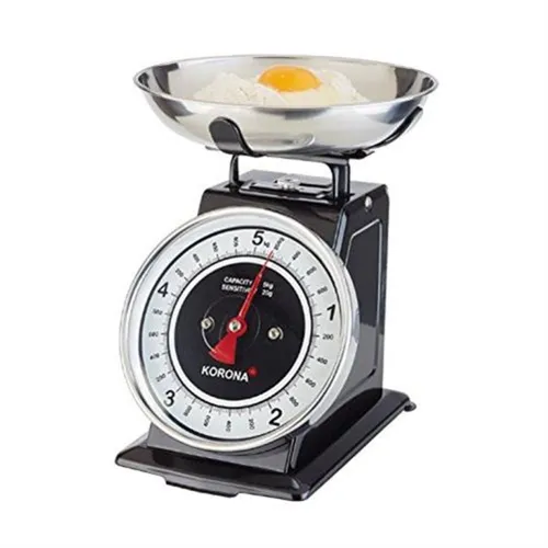 KORONA Küchenwaage Retro-Küchenwaage TOM 76150 - Küchenwaage mit 5 kg Tragkraft, abnehmbarer Wiegefläche und klassischem Retro-Design für stilvolles Kochen.