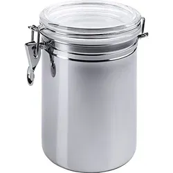 Edelstahl Vorratsdose 1,7 l mit transparentem Deckel