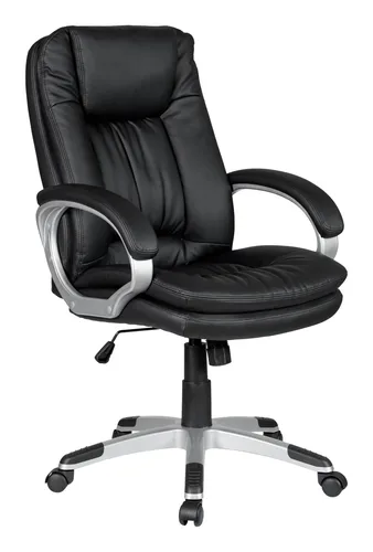 SalesFever Bürostuhl mit Armlehnen - Schwarz - 394021 - Bürostuhl mit Armlehnen, ergonomisches Design für optimalen Komfort und Unterstützung während langer Arbeitsstunden.