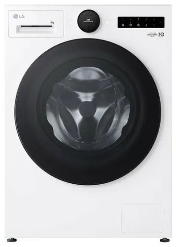 LG F4WX808YC Frontlader Waschmaschine 8kg - Waschmaschine mit 8kg Kapazität, AI DD Technologie für optimale Waschresultate und Wi-Fi Steuerung über ThinQ. Ideal für moderne Haushalte.