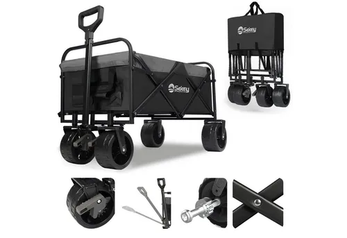 200KG Klappbarer Bollerwagen mit Offroad-Reifen von Sekey