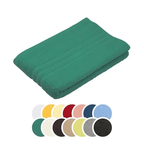 liebling Duschtuch, 100% Baumwolle, Serie Borkum, 70 x 140 cm, 60 Grad waschbar, trocknergeeignet, Farbe: Petrol