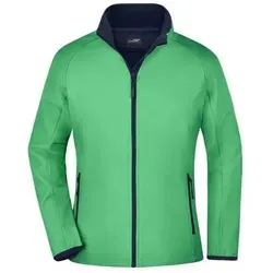 Damen Promo Softshelljacke JN1129 - James & Nicholson Green/Navy XL - Funktionsjacken, winddicht und wasserbeständig – ideal für Outdoor-Aktivitäten und Promotion, mit modernem Design und hohem Tragekomfort.