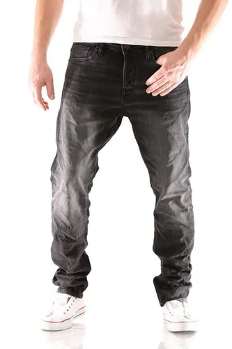 Jack & Jones Tim Original Slim Herren Jeans - Moderne Slim-fit-Jeans aus hochwertigem Material für optimalen Tragekomfort. Ideal für lässige Outfits und jeden Anlass. Größe W34/L34, Farbe: Schwarz (817 Black Denim).