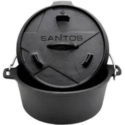 SANTOS Dutch Oven 4,5qt ohne Füße