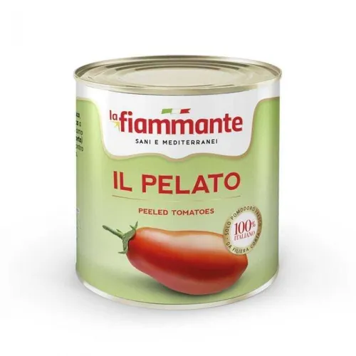 La Fiammante Il Pelato Geschälte Tomaten 100 % italienische Tomate Dose 2,5Kg