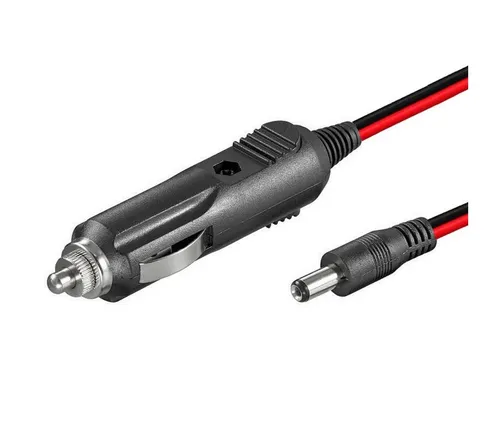 Bolwins H37 KFZ Auto Adapter 12V 5A Stecker 5,5X2,1mm Zigarettenanzünder Kabel Netzkabel, Hohlstecker 5,5 x 2,1 mm, KFZ-Zigarettenanzünder Stecker, DC Hohlbuchse 5,5 x 2,1 mm (120 cm), LED-Betriebsanzeige, integrierte Sicherung, Überspannungsschutz