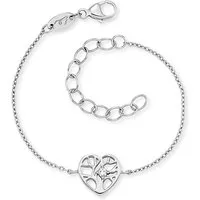 Engelsrufer Herzengel Mädchen Armband aus Sterling Silber - Armband für Mädchen aus rhodiniertem 925er-Sterlingsilber mit funkelndem Zirkonia, längenverstellbar von 16 cm bis 20 cm und nickelfrei - perfekt für Allergiker.