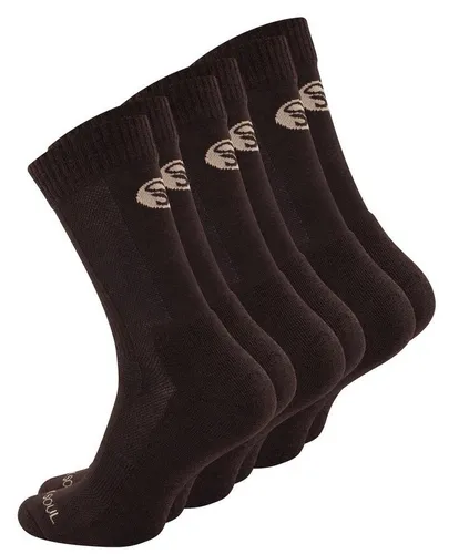 STARK SOUL Merino Socken - 3 Paar Trekkingsocken für Damen & Herren - Sportsocken aus atmungsaktiver Merinowolle, ideal für jede Jahreszeit mit feuchtigkeitsregulierenden Eigenschaften und optimalem Tragekomfort für Outdoor-Aktivitäten.