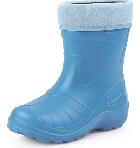Ladeheid Gummistiefel Kinder - Federleichte und wasserdichte Eva Thermo Regenstiefel (Hellblau, 22 EU) - Stiefel für Jungen, 100% wasserdicht und gefüttert für warme Füße im Winter, ideal für kaltes und nasses Wetter. Leicht, bequem und in vielen Farben erhältlich.