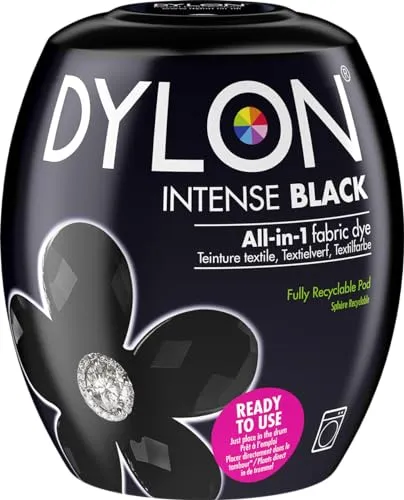 Dylon Dye Pod Waschmaschinen-Textilfarbe, Intensives Schwarz, 350 g