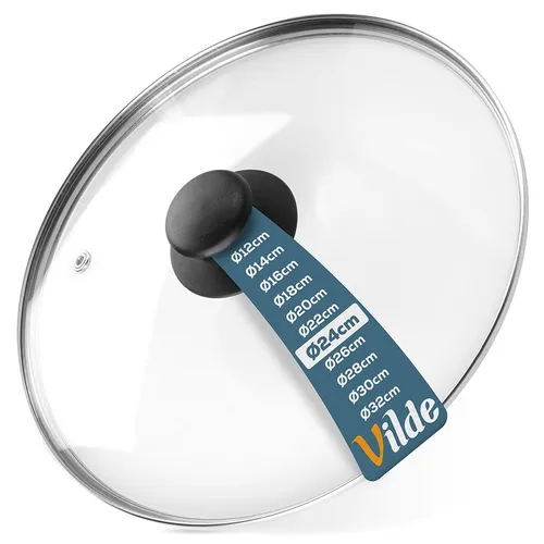 Glasdeckel Topfdeckel Pfannen-Deckel Universaldeckel aus Glas 24 cm