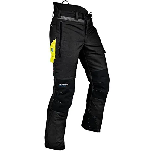 Pfanner Ventilation Schnittschutzhose Klasse 1 Gladiator Gewebe, Farbe:schwarz, Größe:3XL (langgr.)