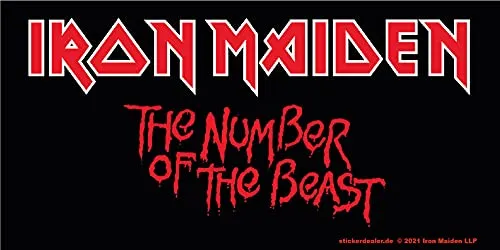Iron Maiden Aufkleber Beast Eddie Band Musik Heavy Metal Sticker ca. 15x7 cm