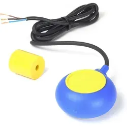 Schwimmerschalter Für Pumpen, 230vac 16a Rund, Pegelschalter Für Tauchpumpen, Wechsler Mit 2 M Kabel - Wiltec
