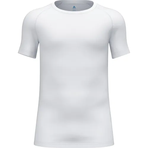 Odlo Herren Active F-dry Light Funktionsunterwäsche Kurzarm Shirt - Weiß, S EU, schnell trocknend und ideal für Outdoor-Aktivitäten