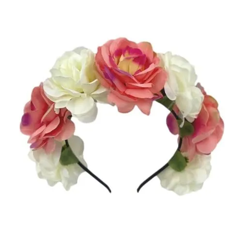 TTPSRY Blumen Haarreif Stirnband Kopfschmuck Haarband Blüten Kopfbedeckung Haarschmuck Damen