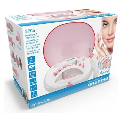 Grundig Maniküre und Pediküre-Set 7 weiss 8 Stück (871125207630)