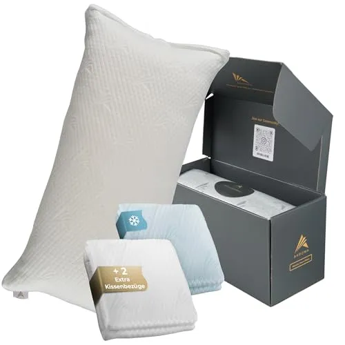 Akroma 2er Set Memoryschaum Kissen 40×80cm